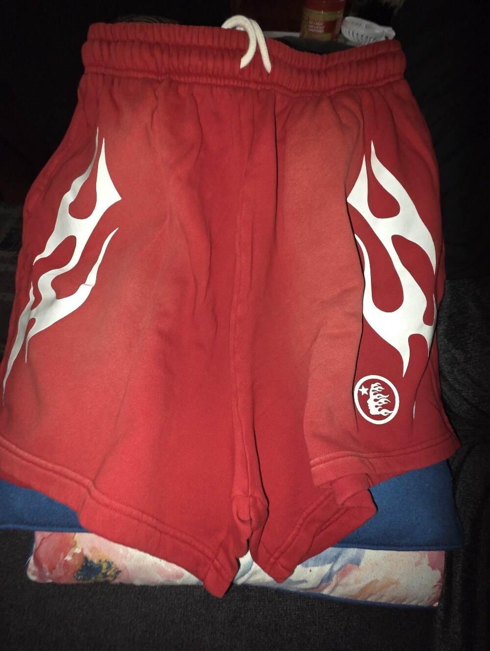 Hellstar Flame Shorts Red with White. Sz XL. NEW